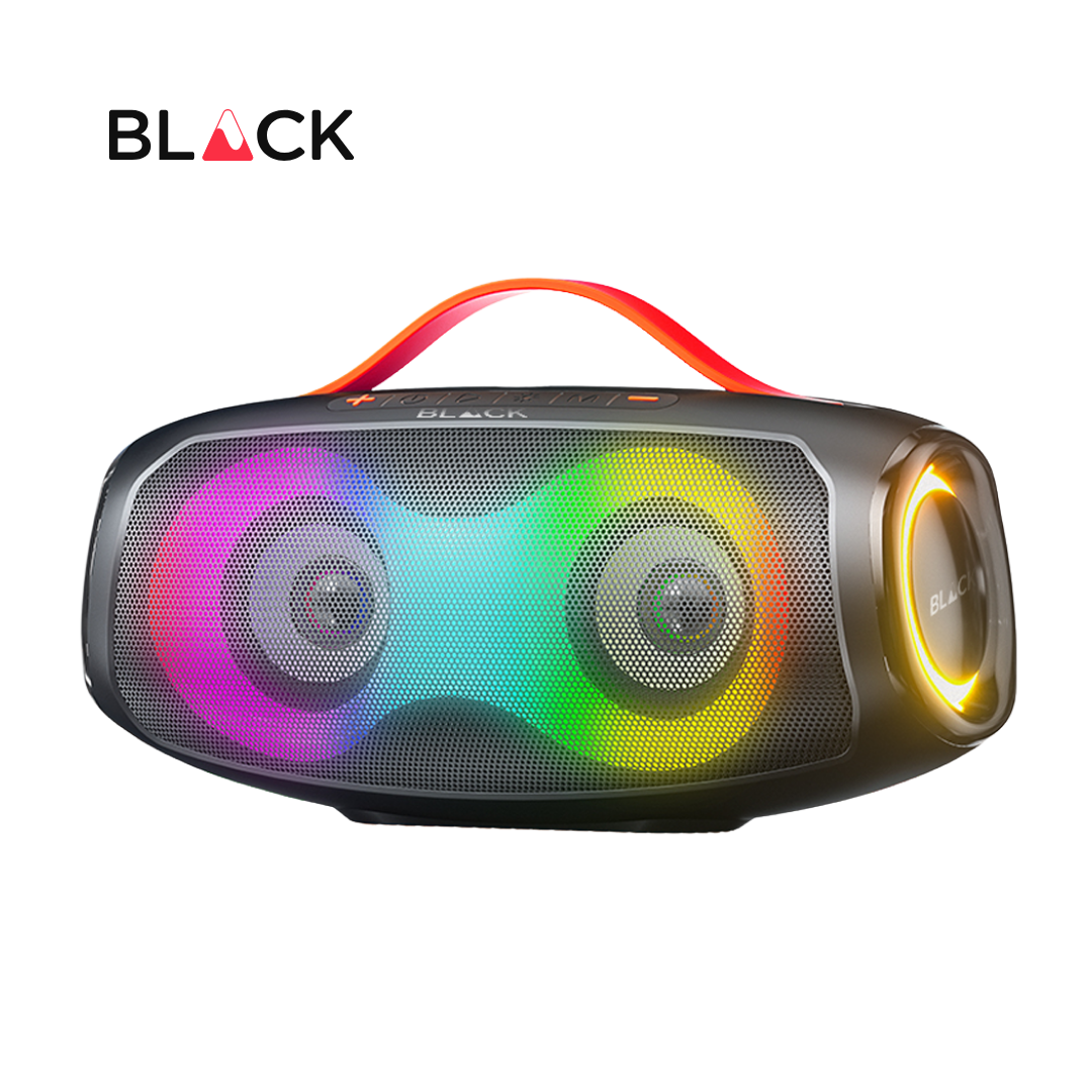 BLACK BassDrum 3 Wireless Bluetooth Speaker, 40W, Up to 9H Playtime, 1 Yr Warranty