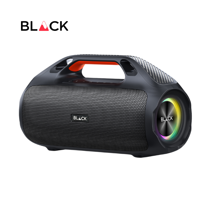 BLACK BassBlast Wireless Bluetooth Speaker, 100W, EX BASS, Up to 9H Playtime, 1 Yr Warranty
