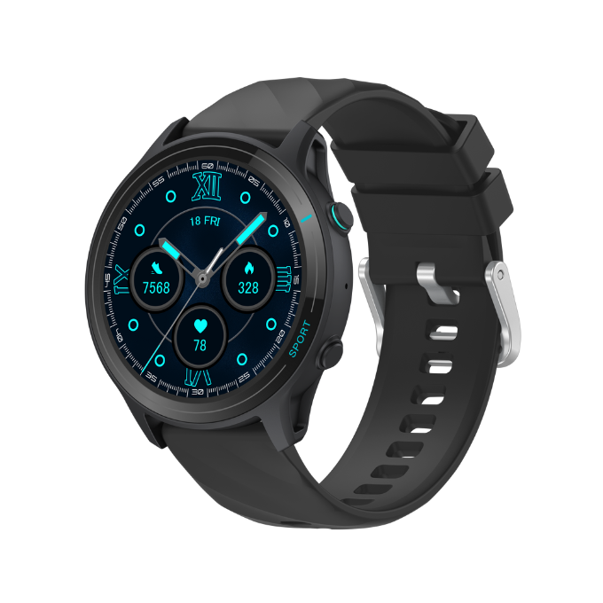 BLACK Fit 2 Health Monitor Smart Watch, upto 15 Day battery, 1.5in screen, 1Yr Warranty