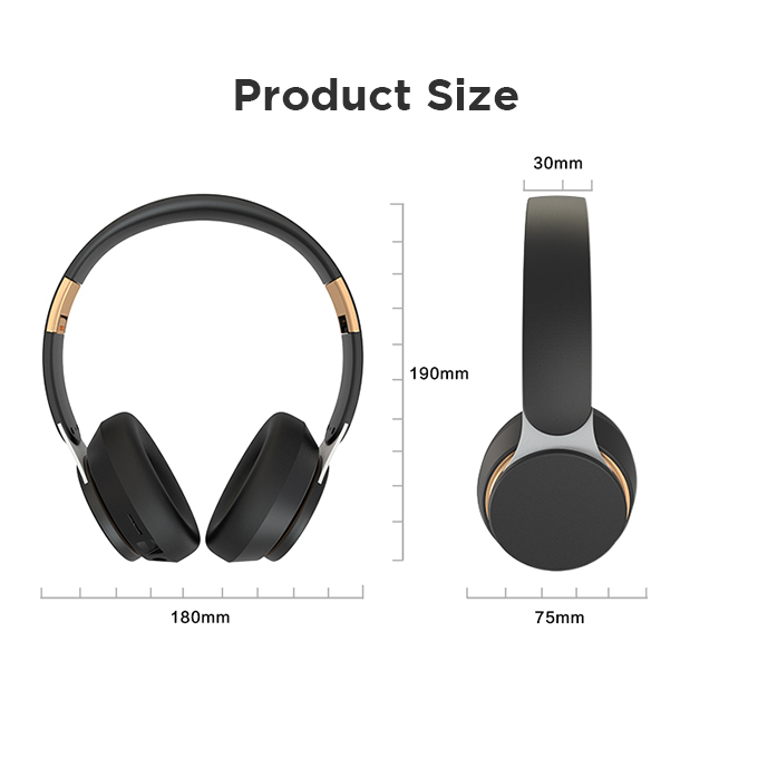 BLACK BassHead 2 Wireless Bluetooth Headphone with mic, Upto 30H Playtime, 1Yr Warranty