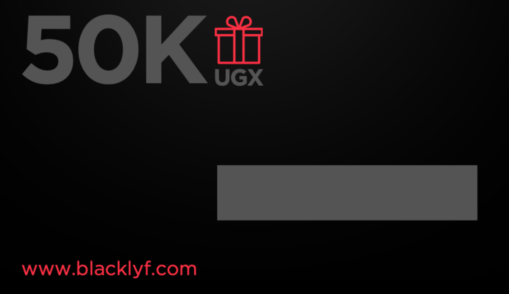 BLACK Physical Gift Voucher