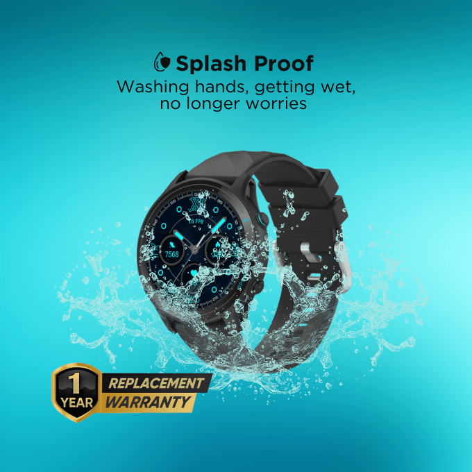 BLACK Fit 2 Health Monitor Smart Watch, upto 15 Day battery, 1.5in screen, 1Yr Warranty